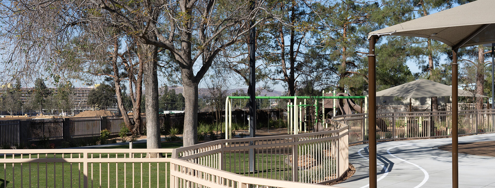 Grass play area