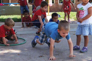 CECE children playing on the playground.